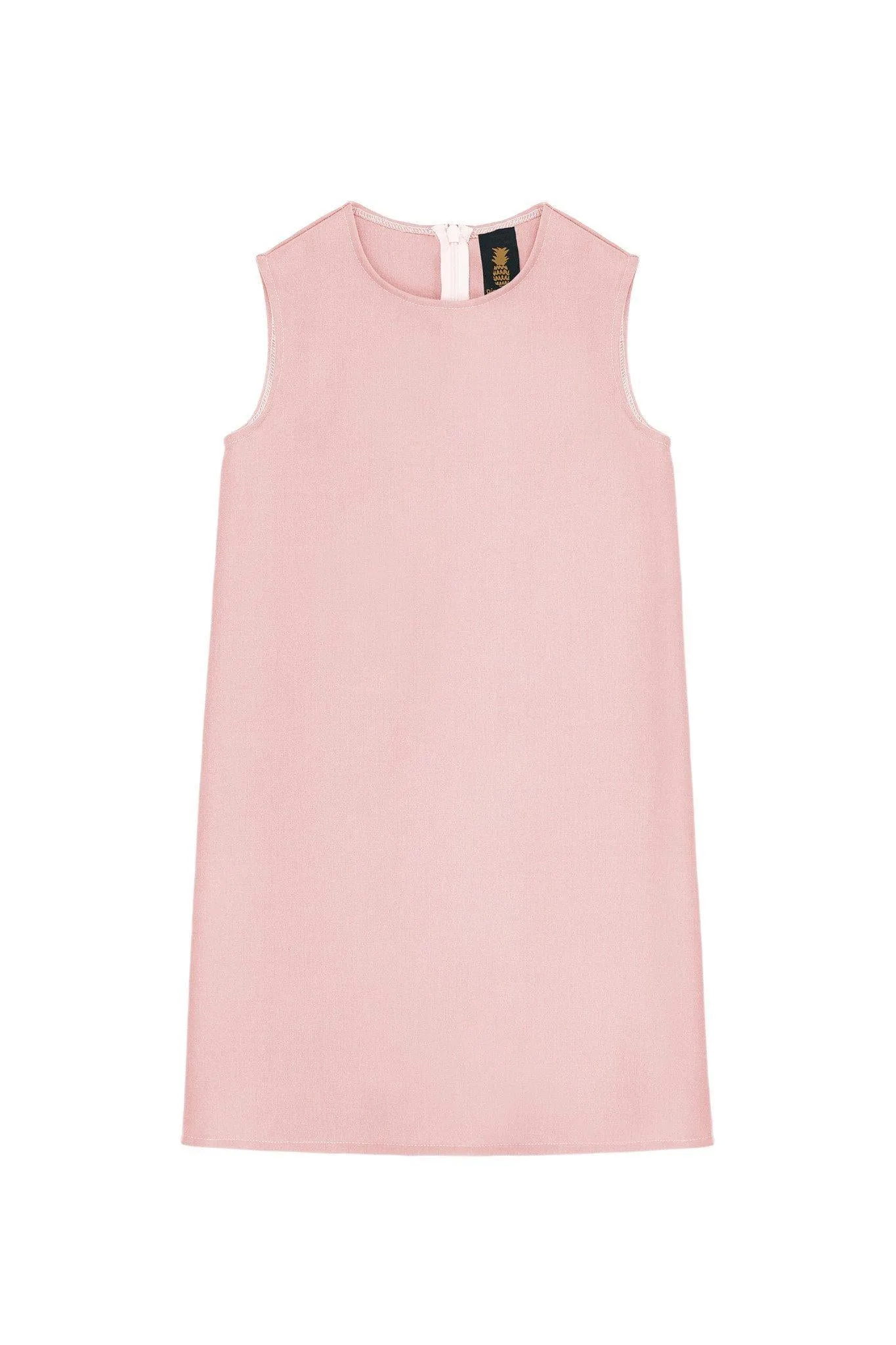 Baby Pink Blush Sleeveless Cute Spring Summer Shift Dress - Girls