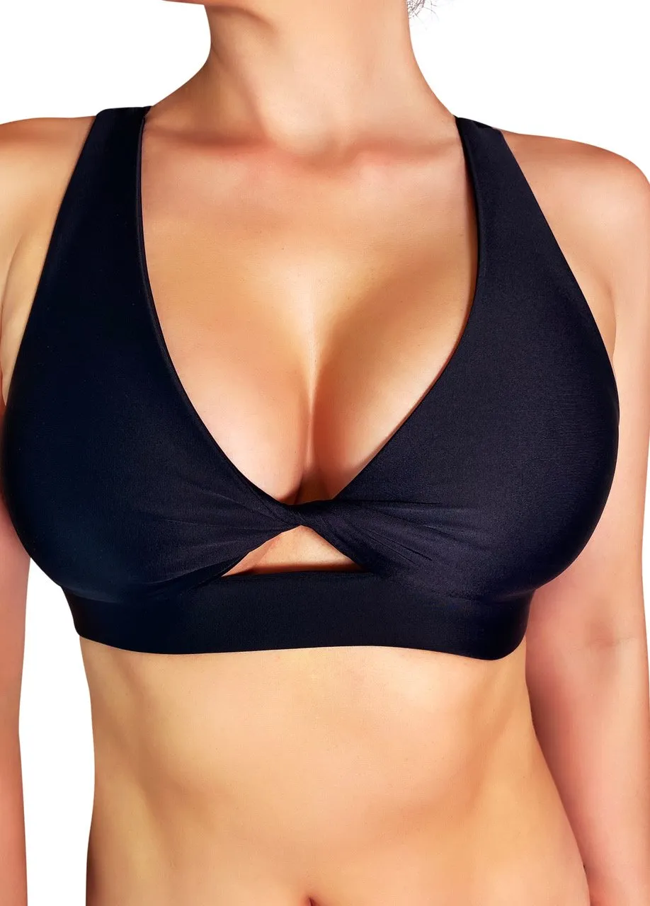 Cleo the Hurricane Twist Sports Bra - Black