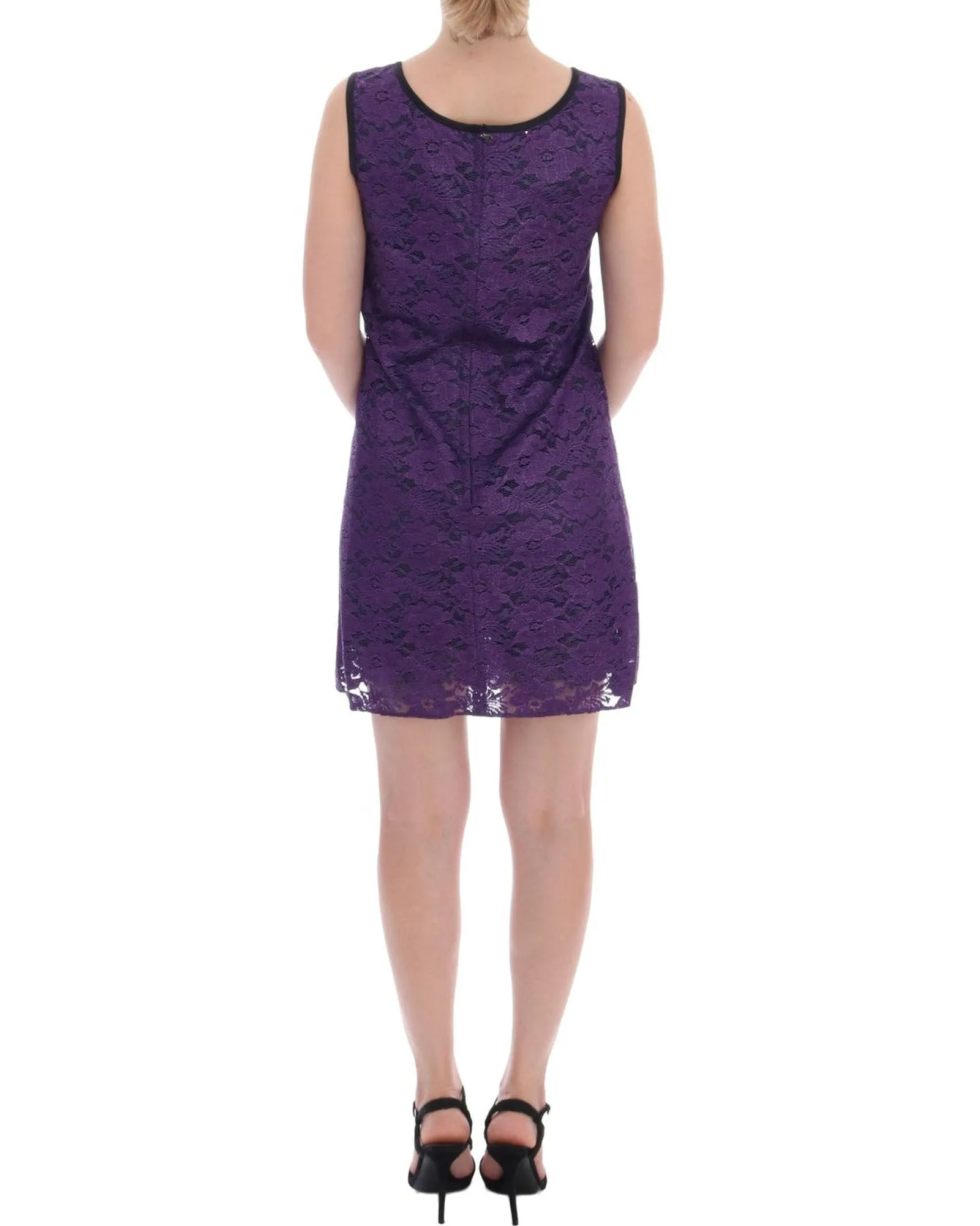 Dolce & Gabbana Purple Lace Dress