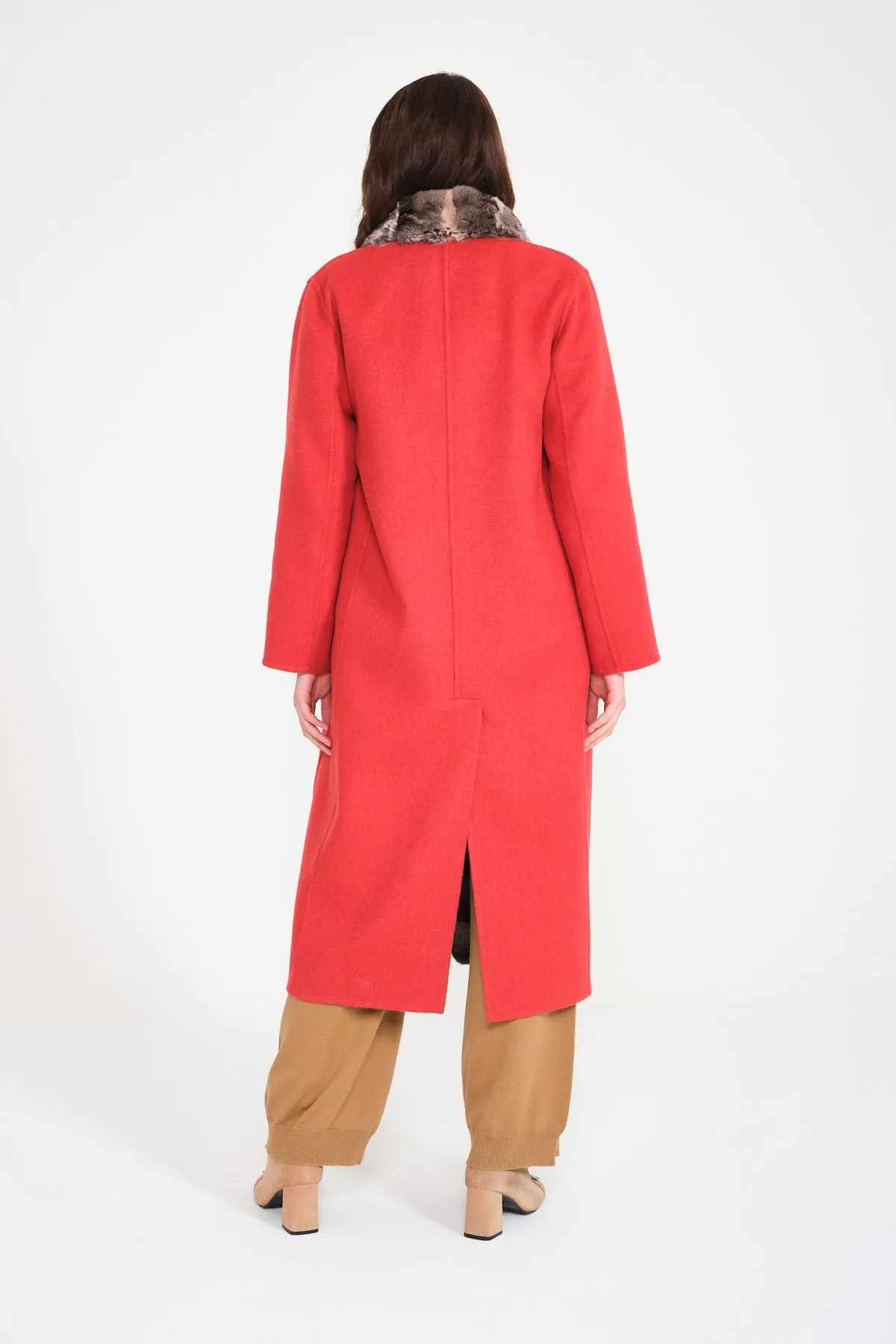 Double Face Long Cashmere and Wool Coat