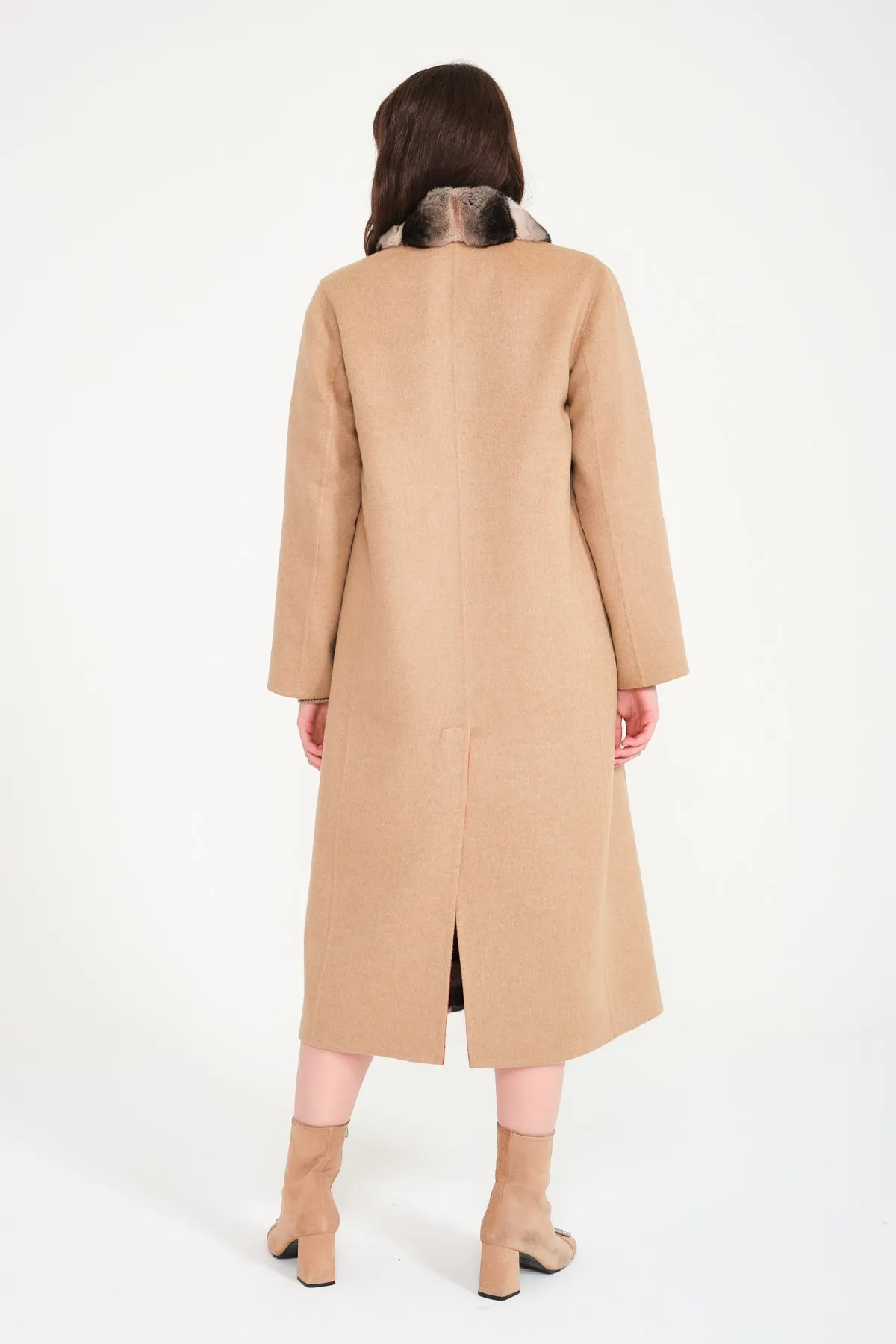 Double Face Long Cashmere and Wool Coat