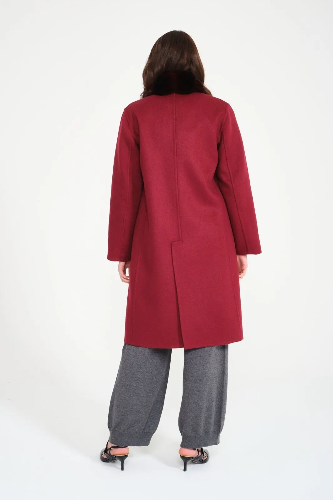 Double Face Long Cashmere and Wool Coat