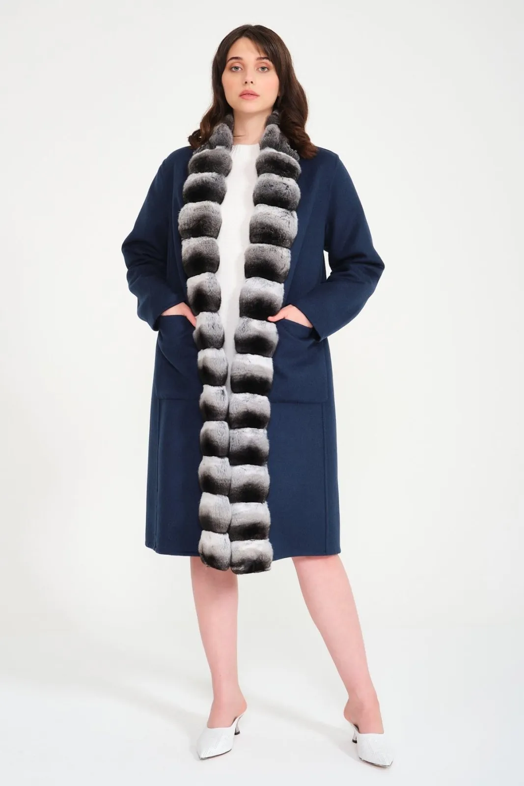 Double Face Long Cashmere and Wool Coat