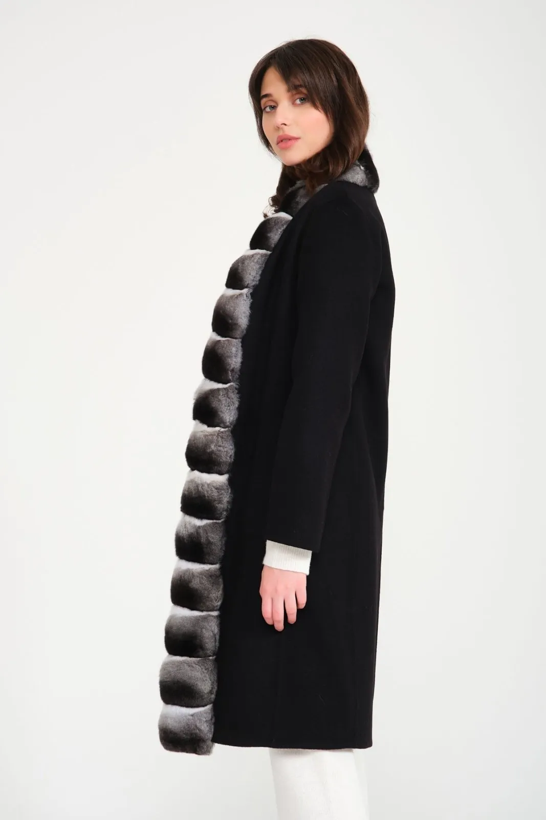 Double Face Long Cashmere and Wool Coat