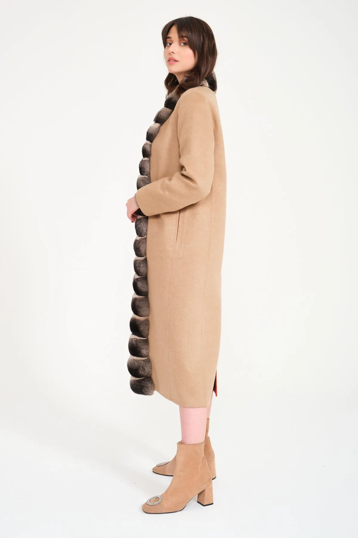 Double Face Long Cashmere and Wool Coat