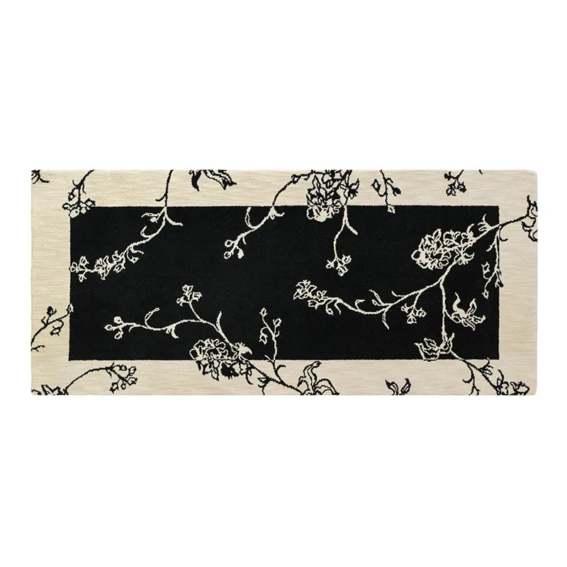 Elegant Floral Wool Runner