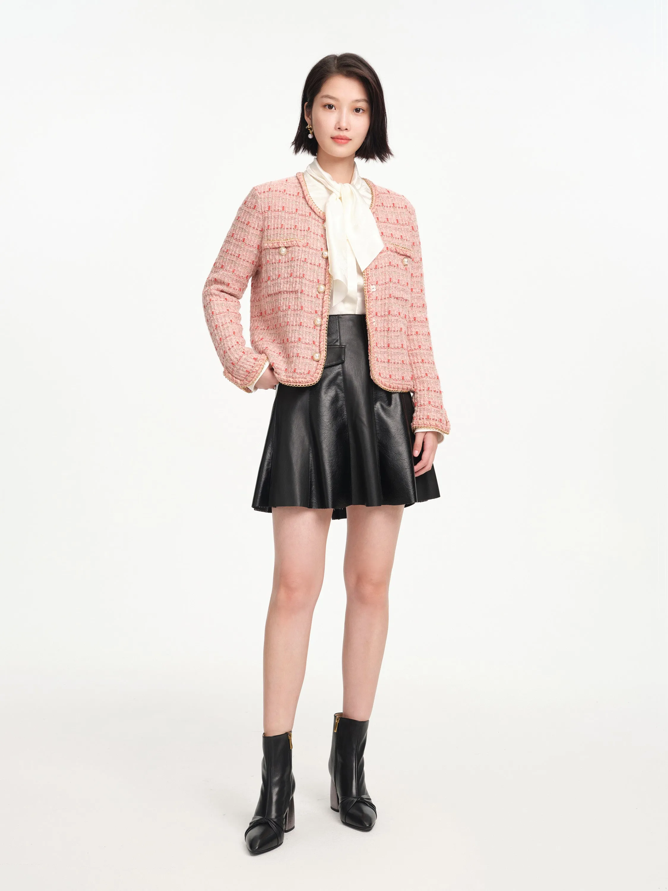 EP YAYING Tweed Spencer Jacket