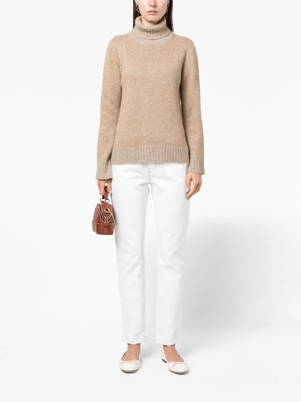 Fabiana Filippi Sweaters Camel