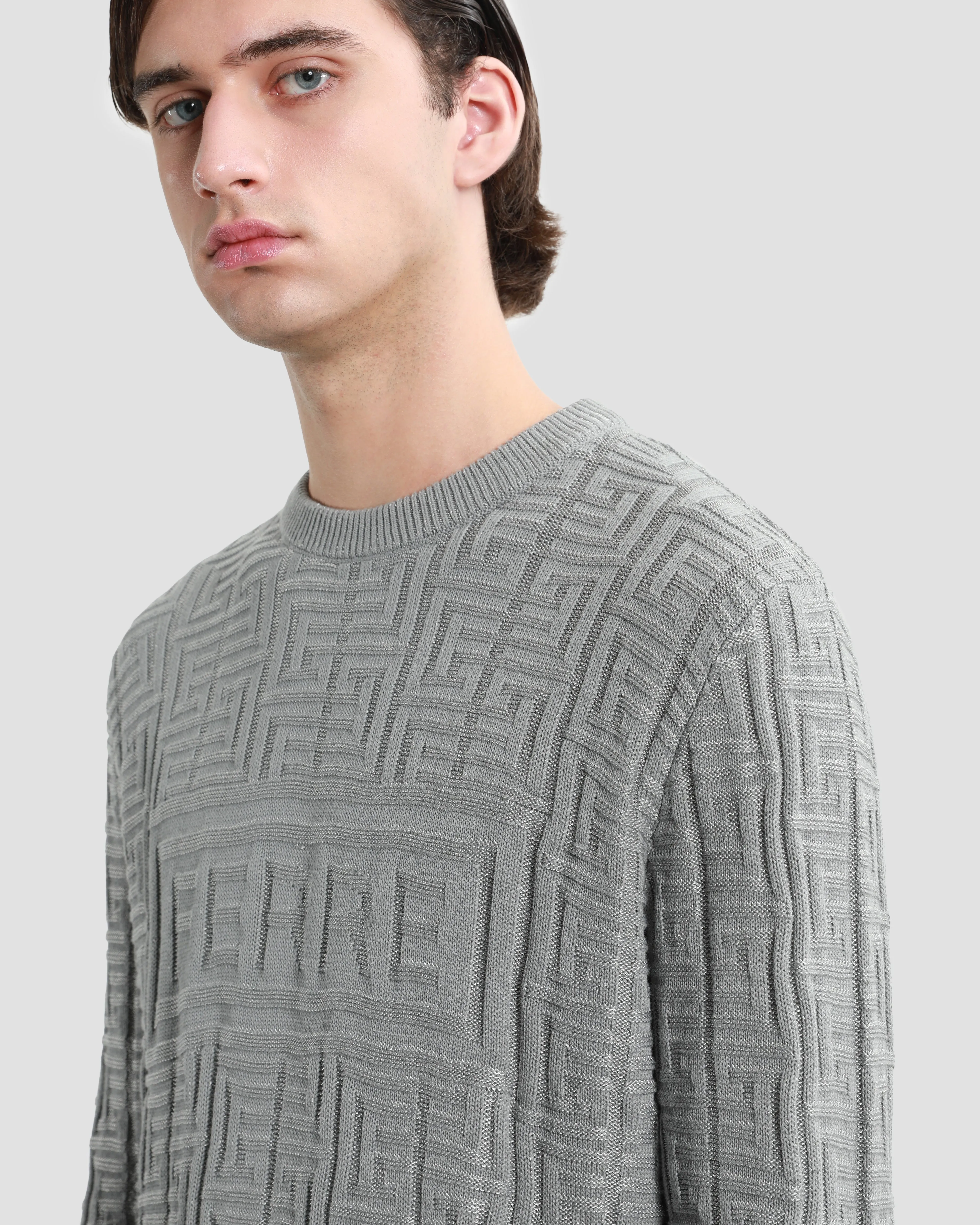 Ferre All-Over Knitted Sweater