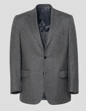 GREY HERRINGBONE CASHMERE SPORT COAT