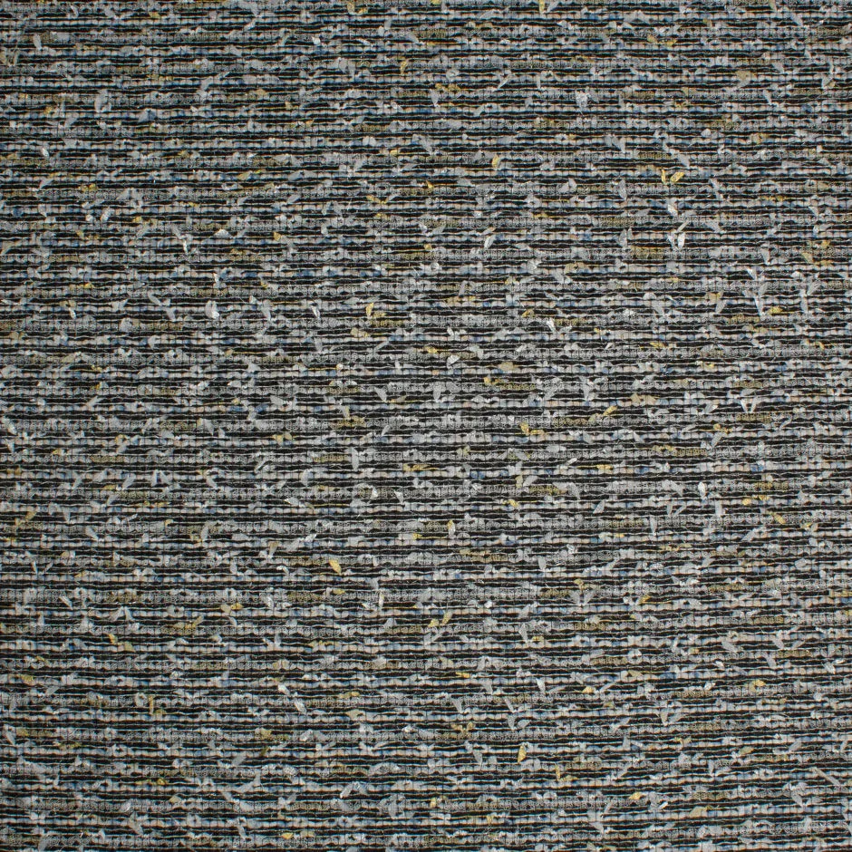 Grey Shaded Metallic Tweed Bouclé