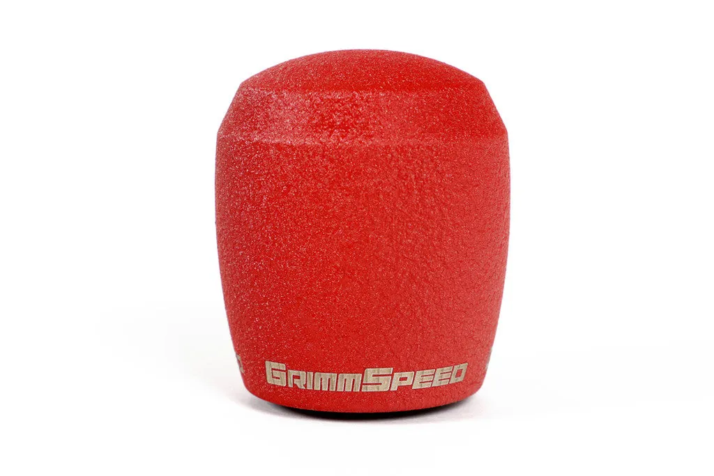 Grimmspeed Stubby Shift Knob, Stainless Steel RED [M12x1.25]- Manual Subaru, Focus RS - 380003