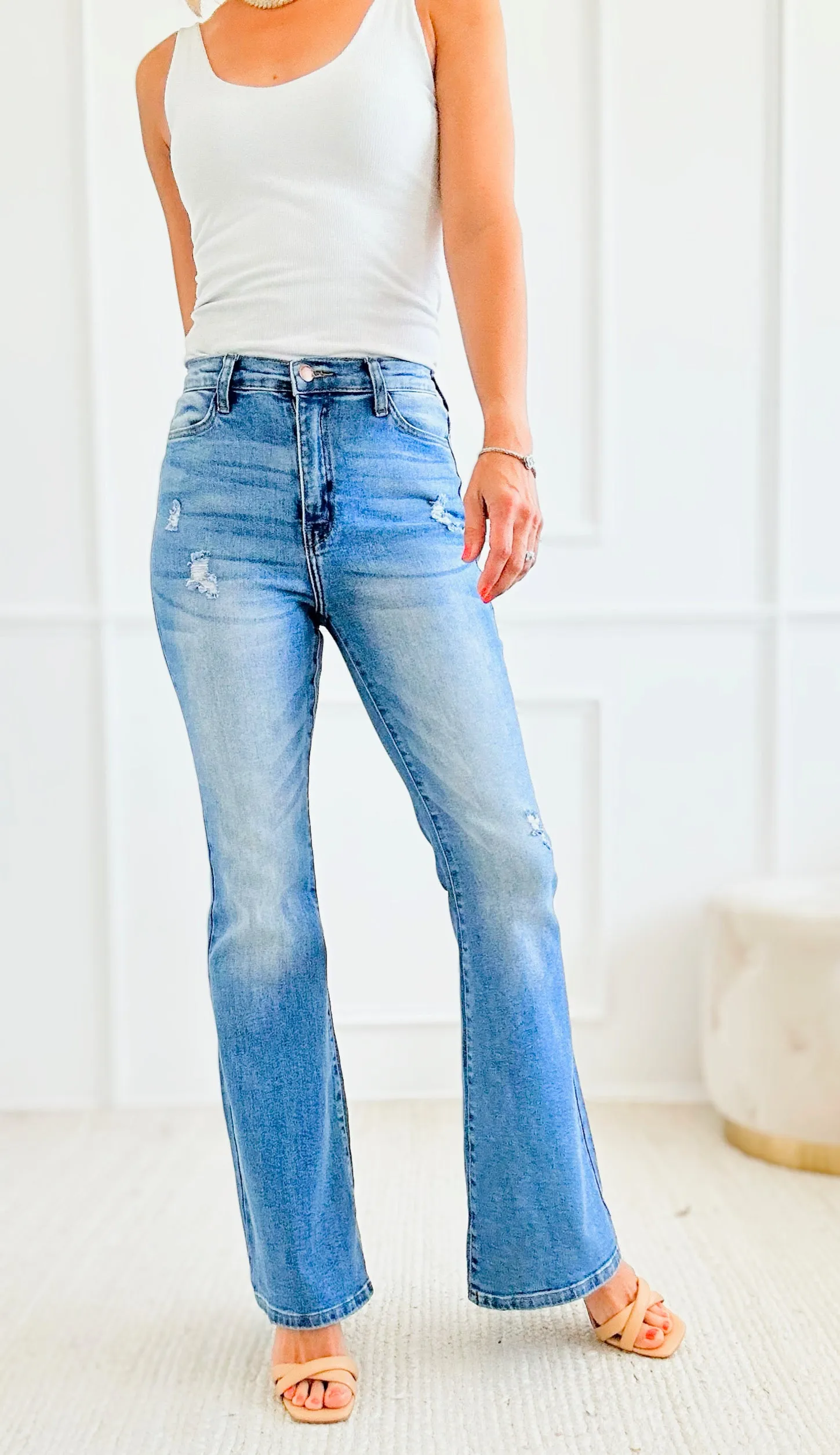 Groovy High Waisted Flare Jeans