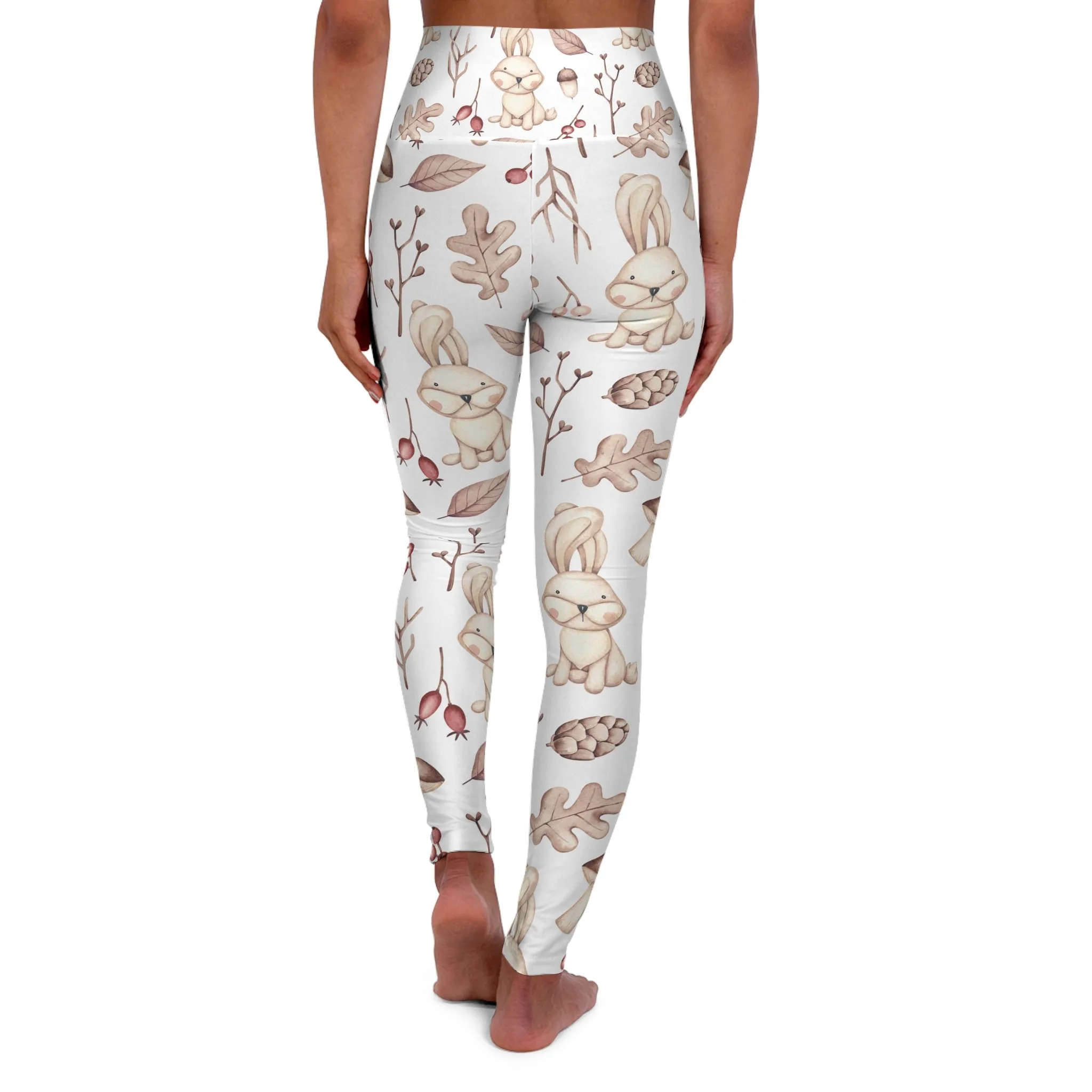 High Waisted Yoga Leggings, Rabbit