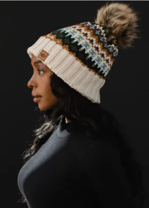 Idaho Patterned Pom Hat