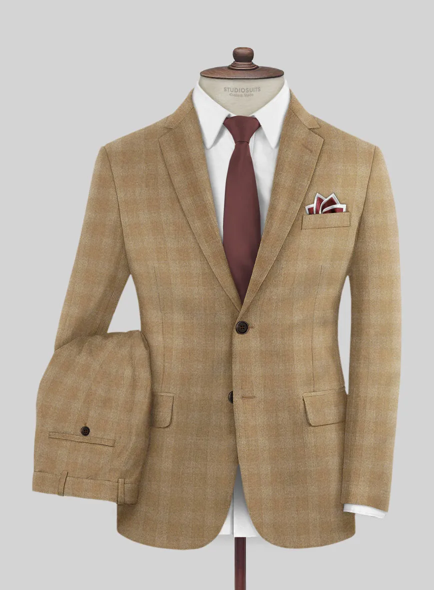 Italian Ainero Mocha Wool Suit