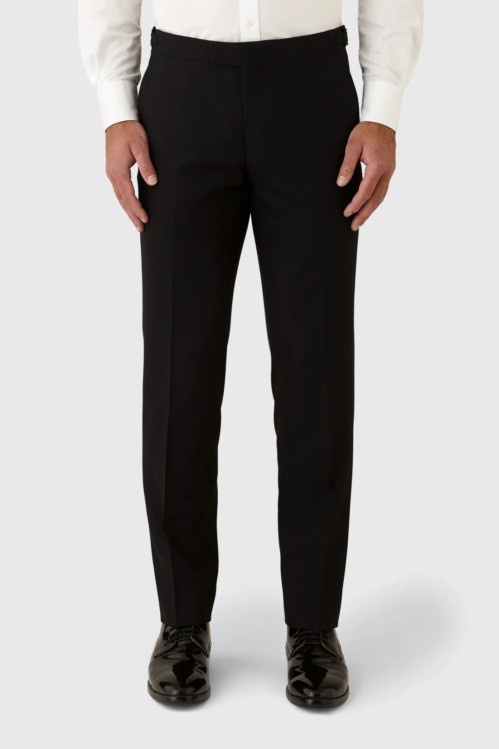 JOE BLACK FCK410 BLACK SOLIDUS TUXEDO TROUSER