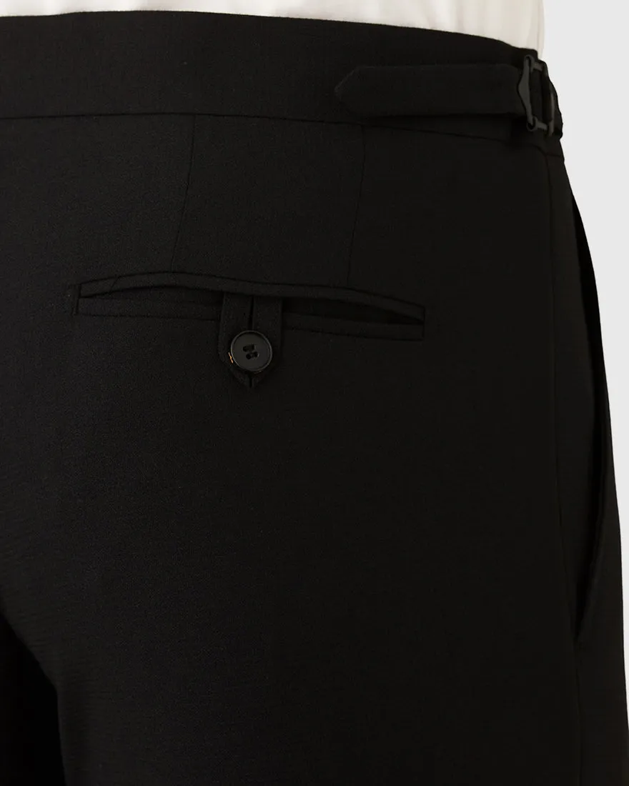 JOE BLACK FCK410 BLACK SOLIDUS TUXEDO TROUSER