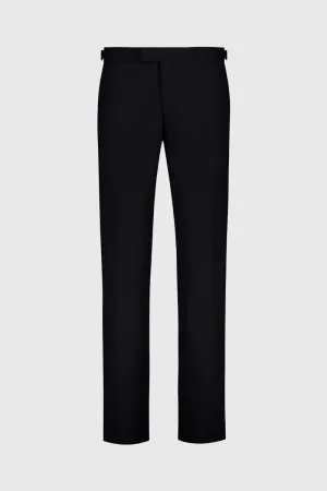 JOE BLACK FCK410 BLACK SOLIDUS TUXEDO TROUSER