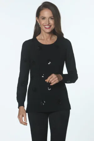 LONG SLEEVE SEQUIN TOP