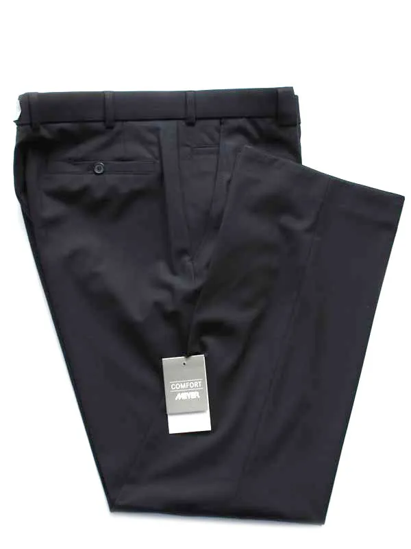 MEYER Roma Trousers - 344 Tropical Wool-Mix - Navy