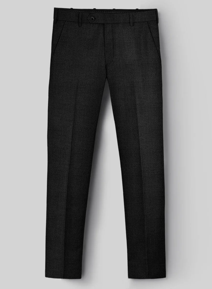 Napolean Stone Black Wool Suit