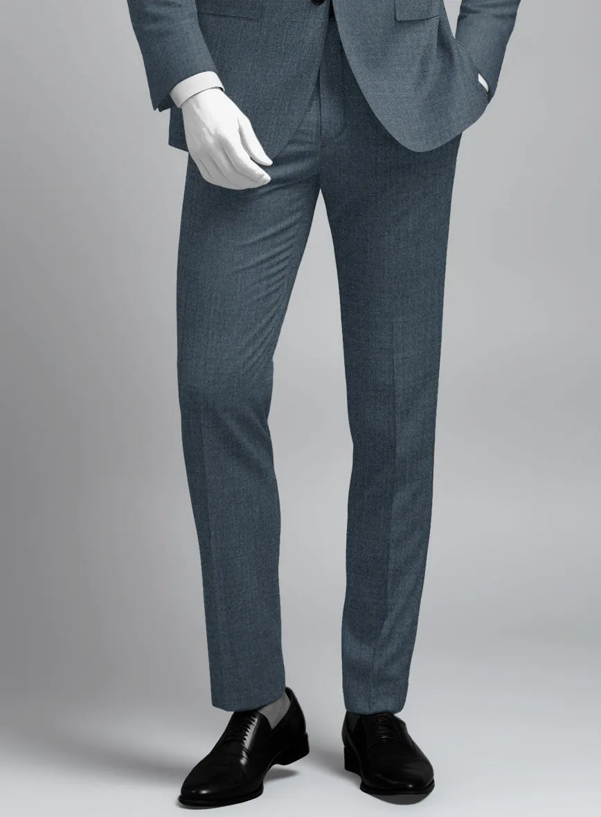 Napolean Stretch Pacific Blue Wool Suit