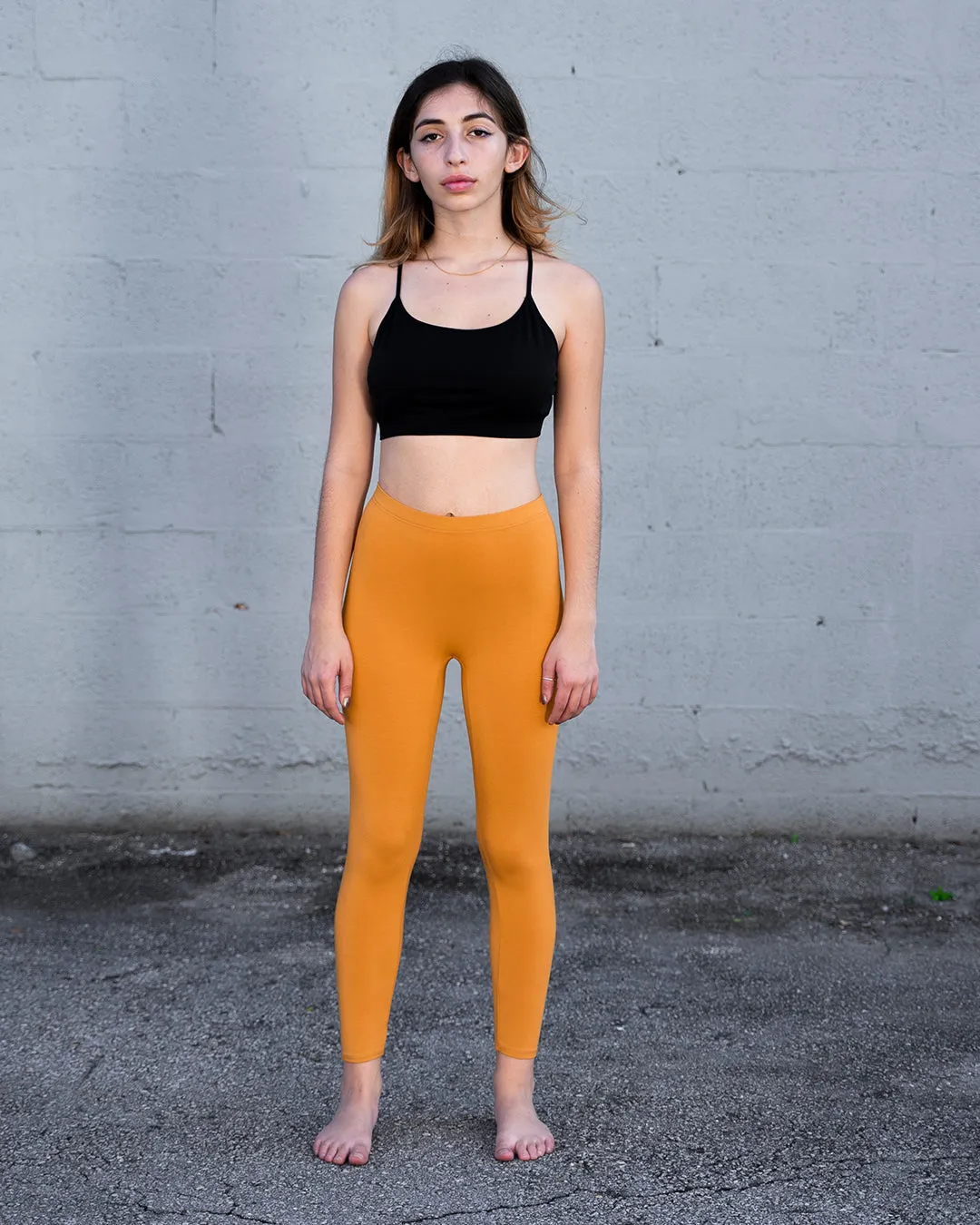 OLIVE BAMBOO LEGGINGS