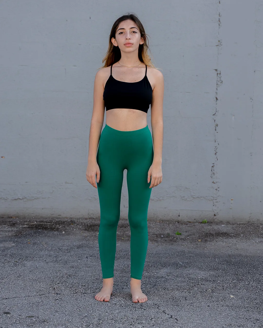 OLIVE BAMBOO LEGGINGS