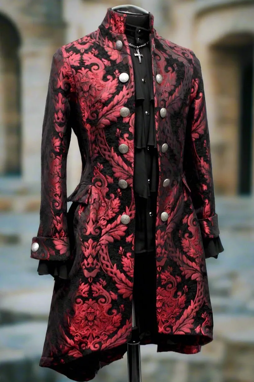 ORDER OF THE DRAGON COAT - RED/BLACK TAPESTRY