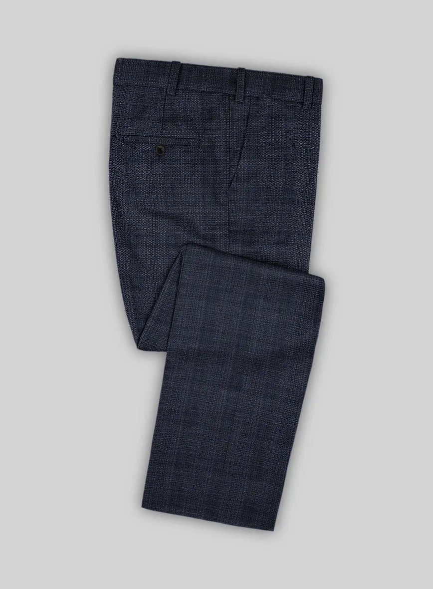 Reda Stibal Blue Checks Wool Suit