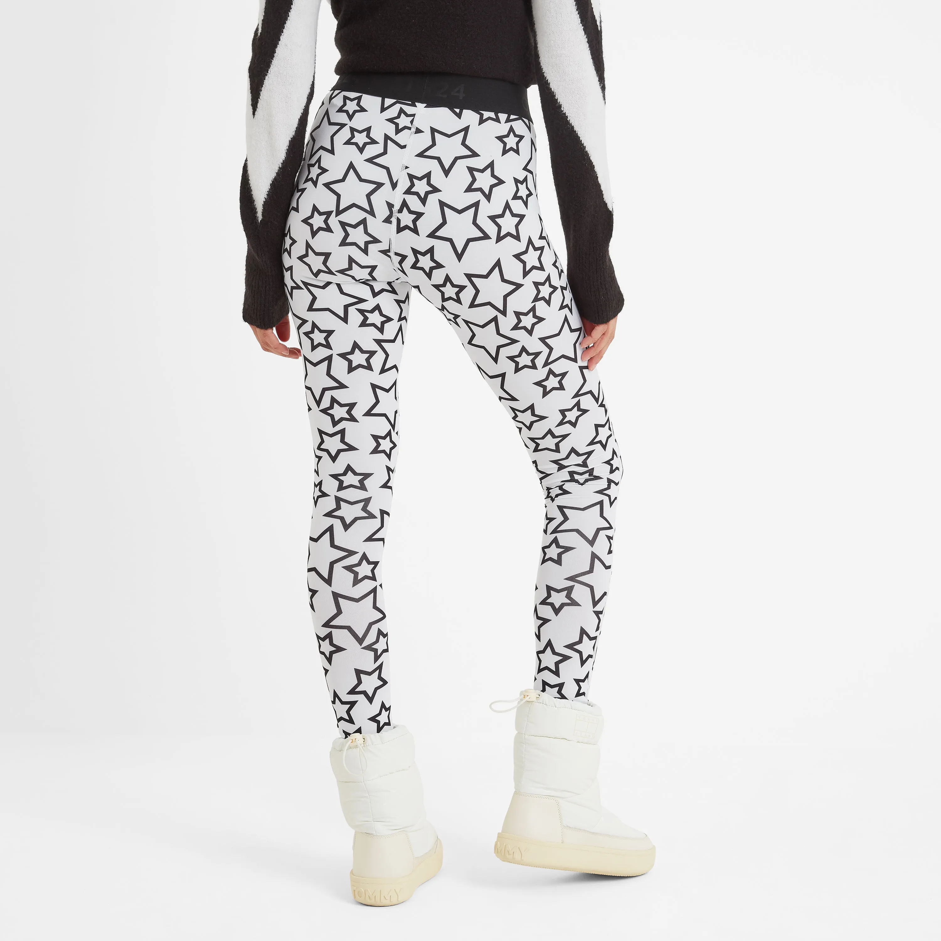 Snowdon Womens Thermal Leggings - Star Print