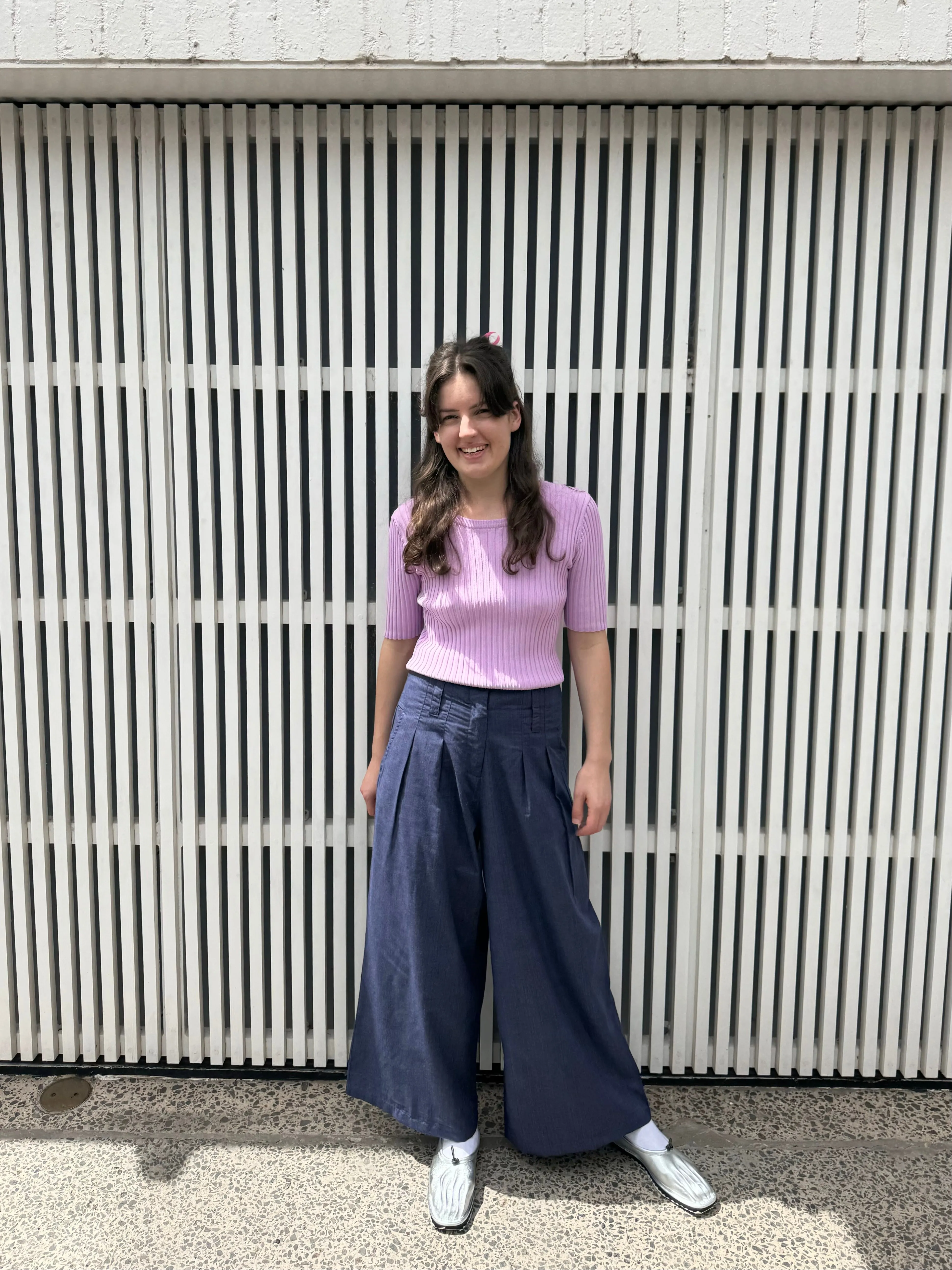 Soft Wide Pant, Blue