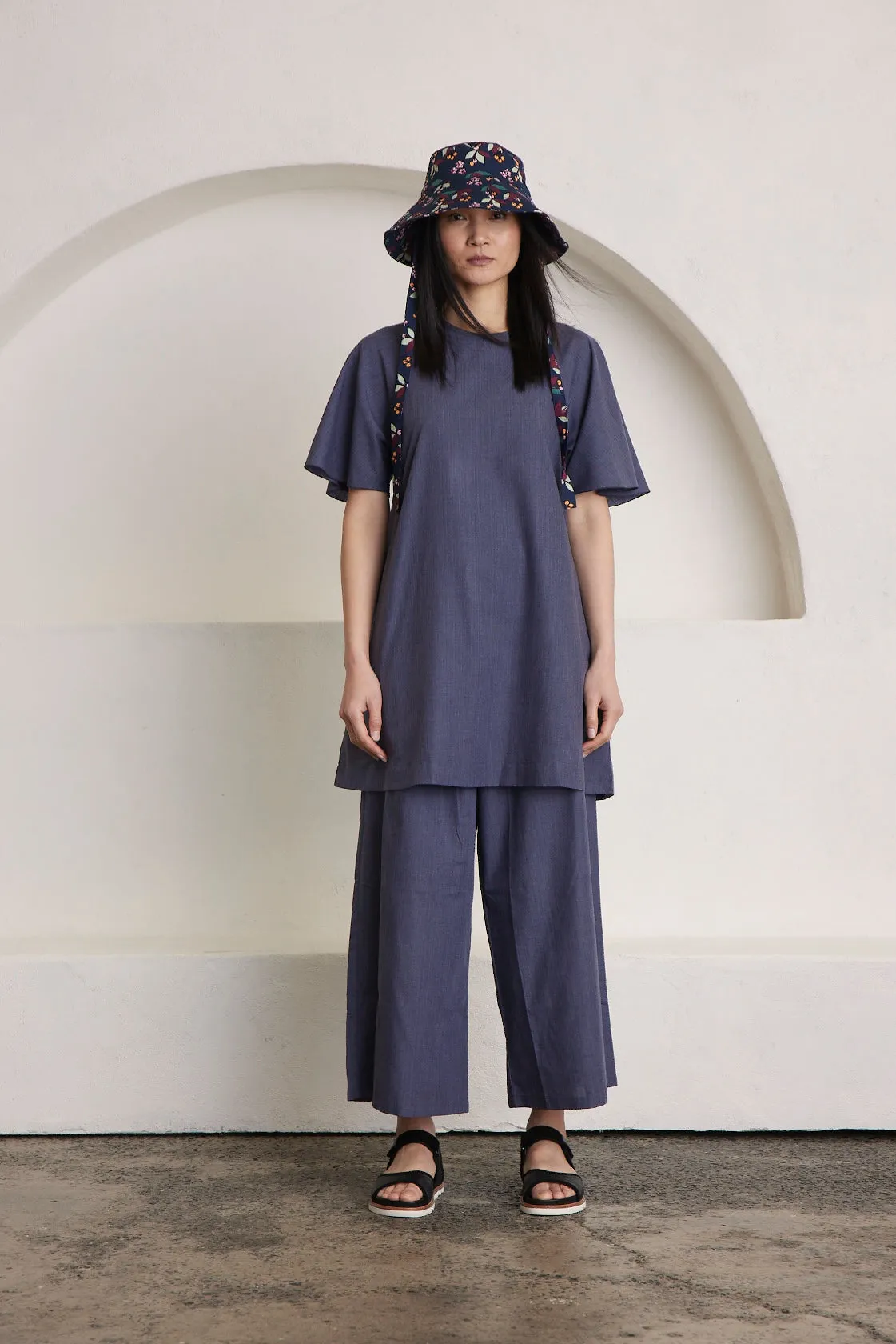 Soft Wide Pant, Blue