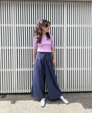 Soft Wide Pant, Blue