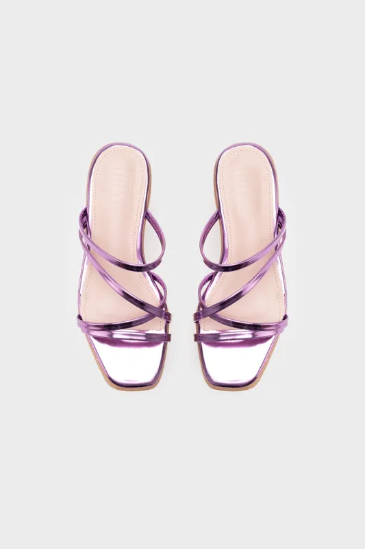 STRAPPY UPPER WITH PLATFORM WEDGE HEEL SLIDE