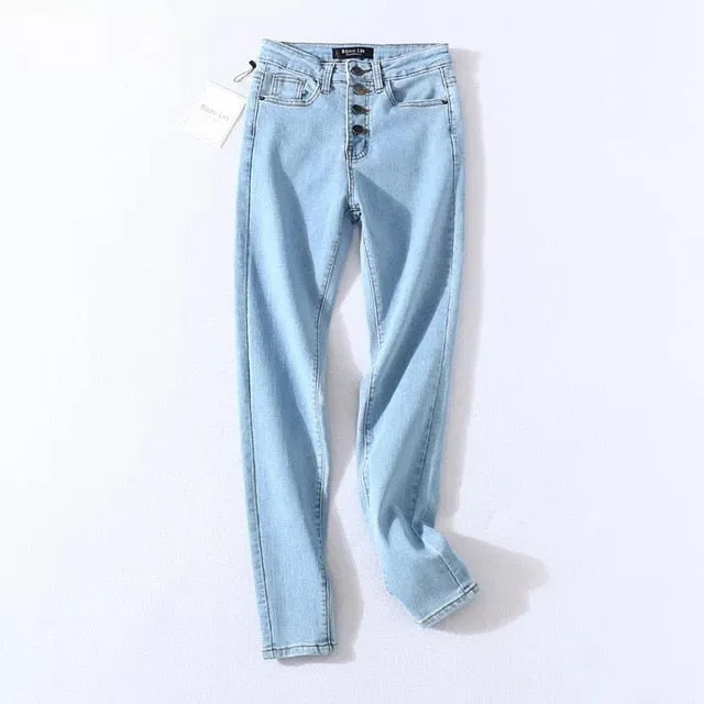 ZARIA HIGH WAISTED DENIM PANTS